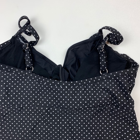🎉SOLD🎉MiracleSuit 16DD Polka Dot Tankini Top - Picture 6 of 8